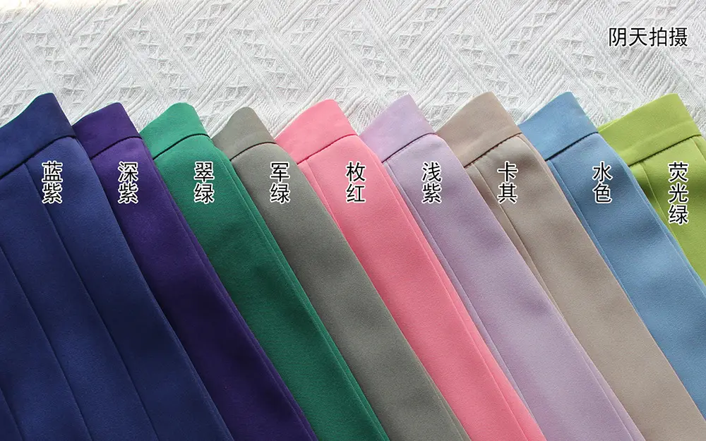 Pink Pleated High Waist Skirt for Women — feature 8