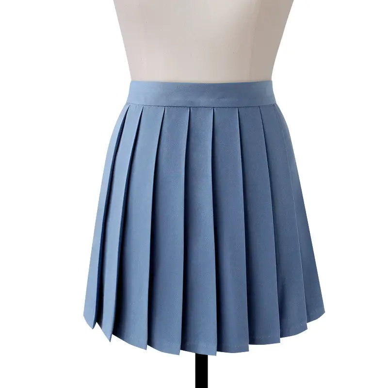 Pink Pleated High Waist Skirt for Women — feature 28