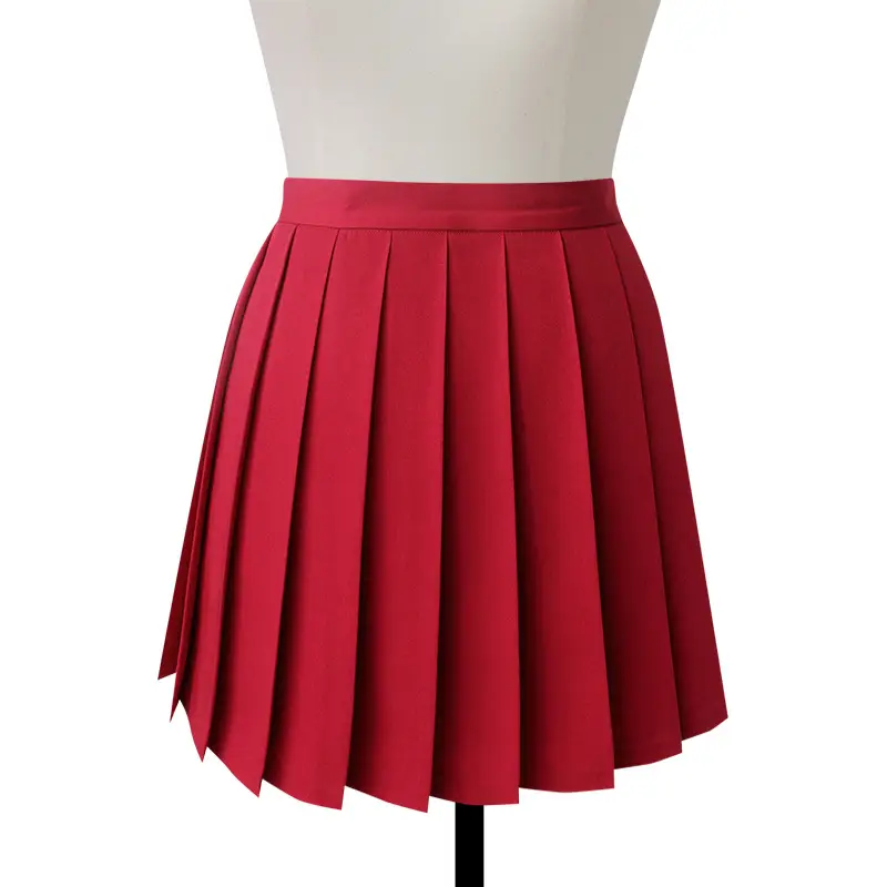 Pink Pleated High Waist Skirt for Women - Image 15