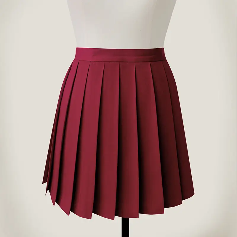 Pink Pleated High Waist Skirt for Women - Image 16