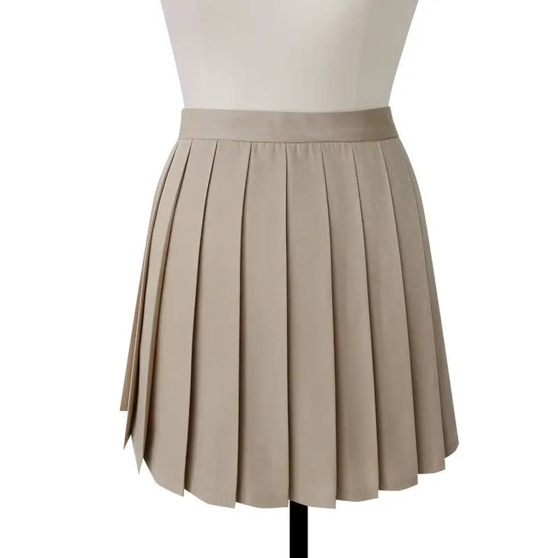 Pink Pleated High Waist Skirt for Women - Image 4