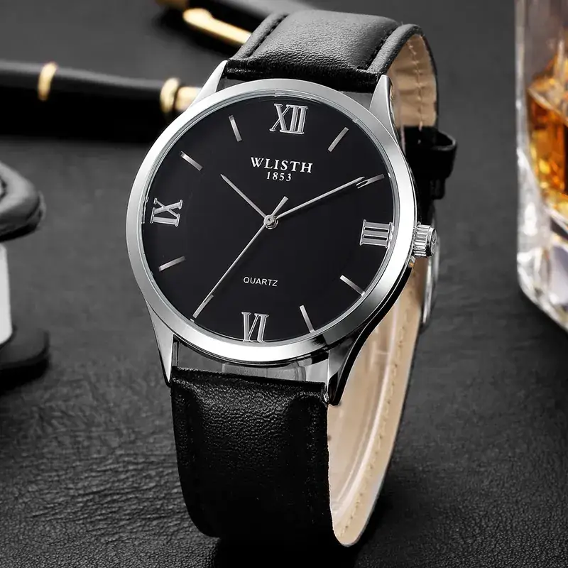 Men's Swiss Water Resistant Watch Black Analog - Image 8