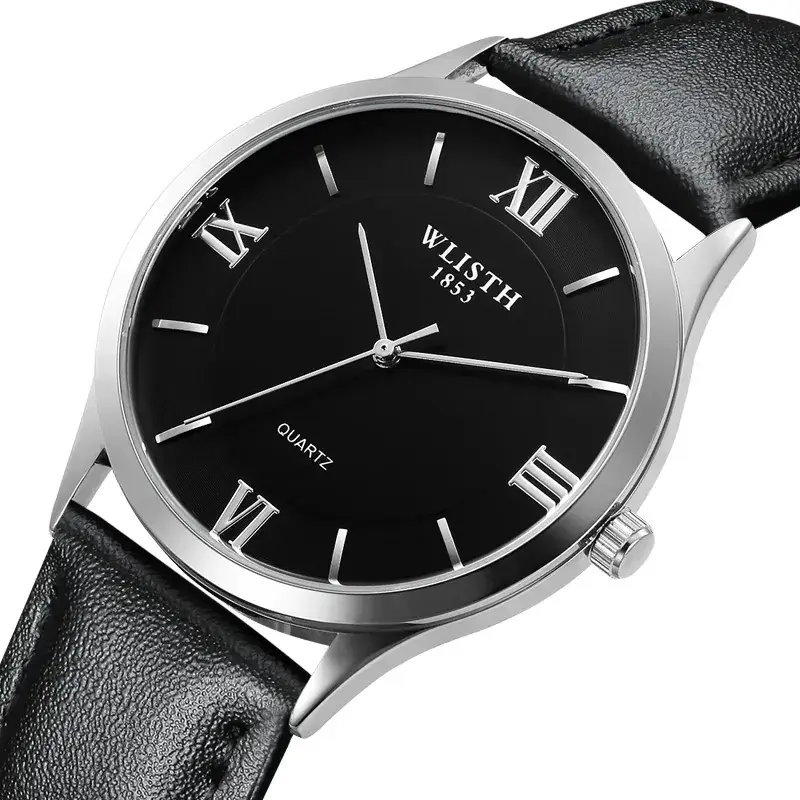 Men's Swiss Water Resistant Watch Black Analog - Image 3