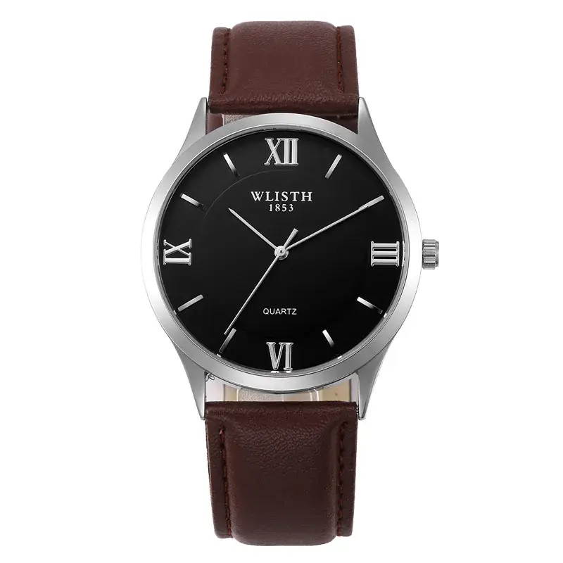 Men's Swiss Water Resistant Watch Black Analog - Image 4