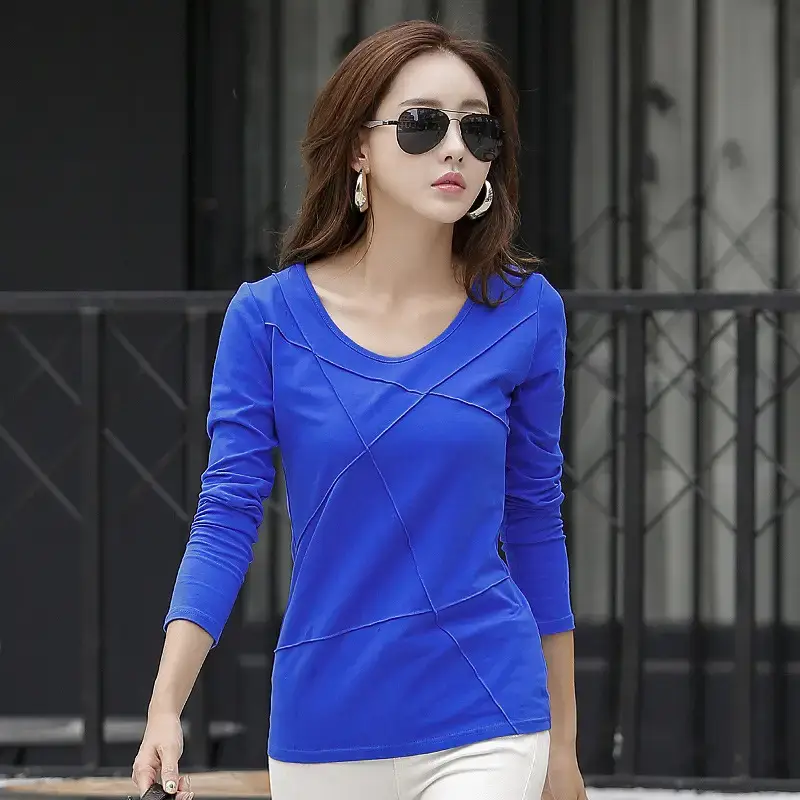 2026 Korean Style Black Cotton Slim Fit T-Shirt - Image 4