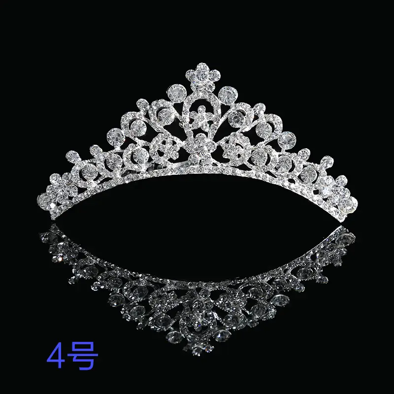 Alloy Rhinestone Bridal Headdress Crown - Image 7
