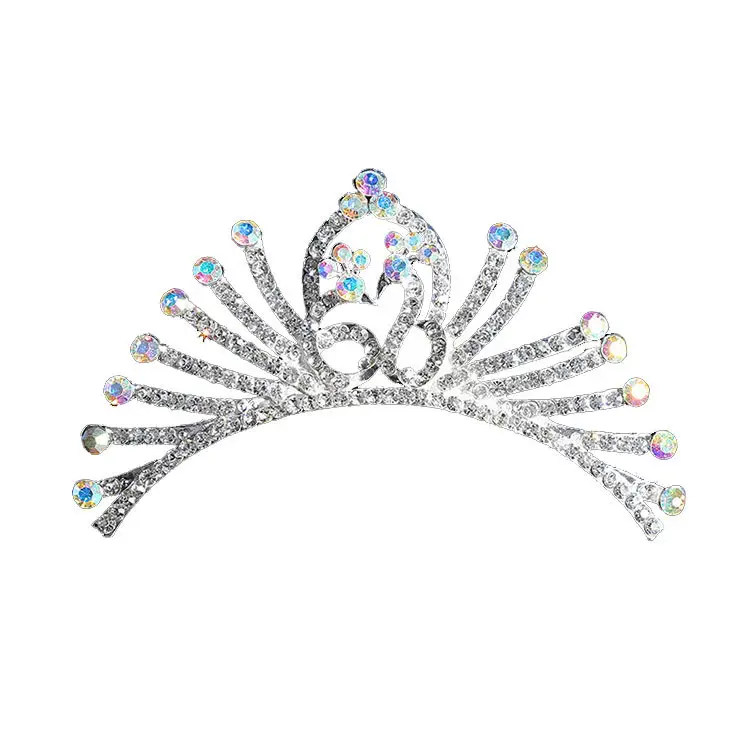 Alloy Rhinestone Bridal Headdress Crown - Image 8
