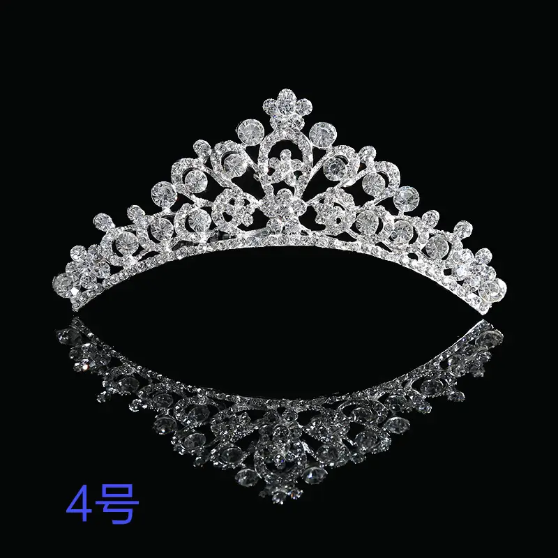 Alloy Rhinestone Bridal Headdress Crown - Image 2