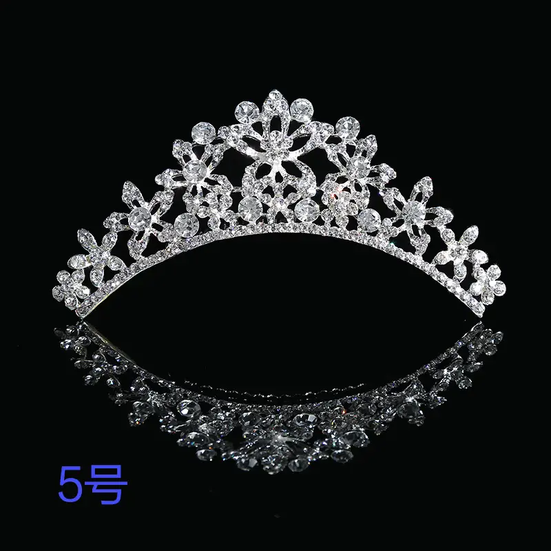 Alloy Rhinestone Bridal Headdress Crown - Image 3