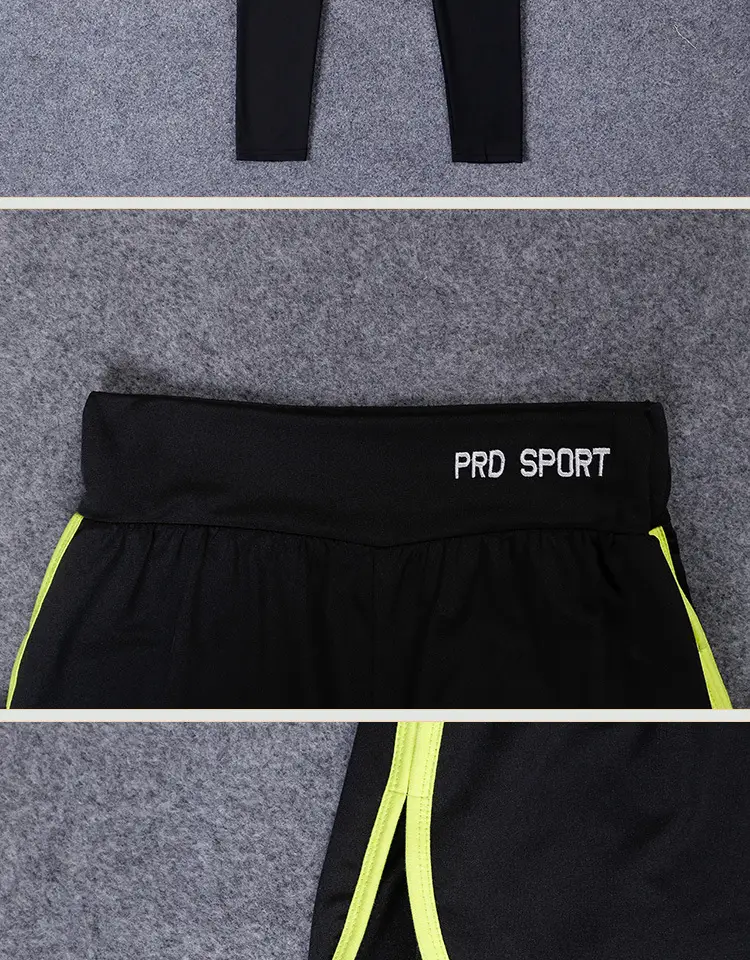 Korean Style Stretch Black Sports Shorts Running Large — feature 28
