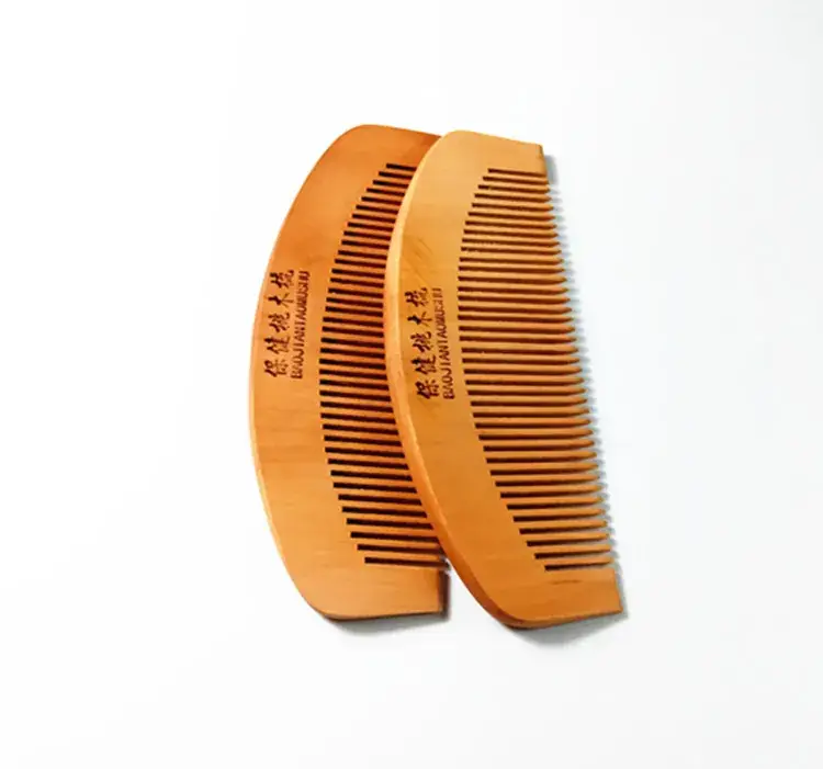 Peach Wood Anti-Static Combs for Hair Styling — feature 13