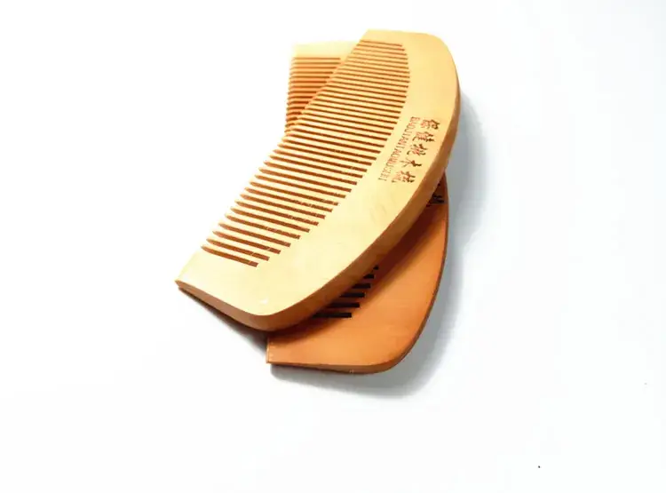 Peach Wood Anti-Static Combs for Hair Styling — feature 14
