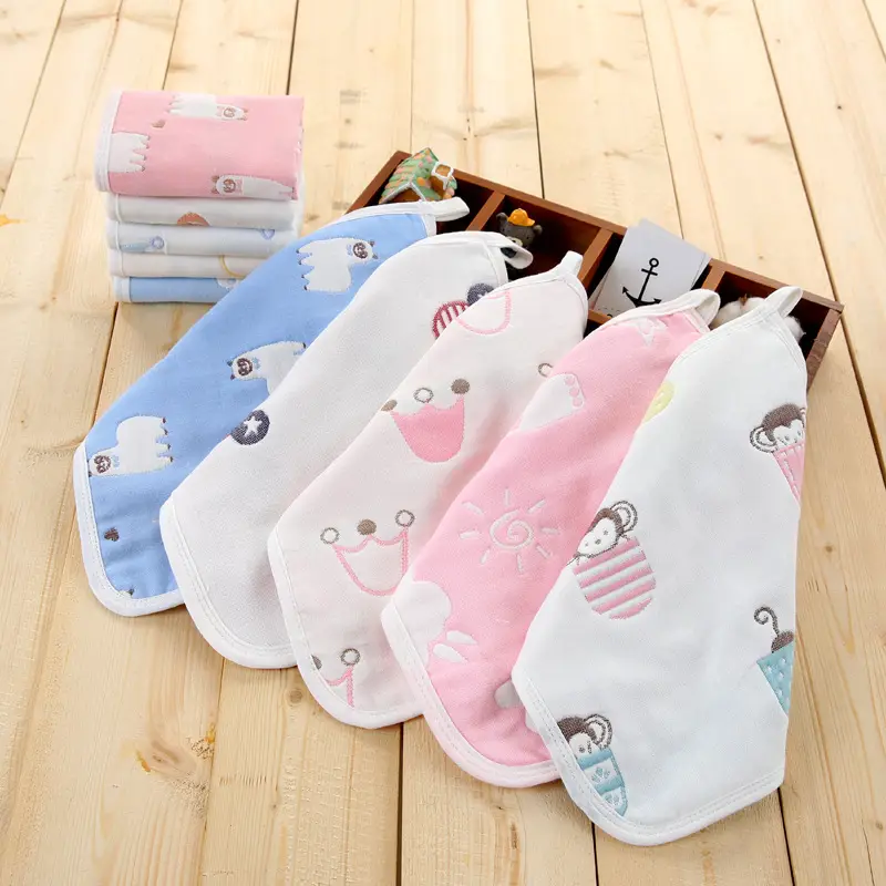 Cotton Baby Handkerchief with Crown Print - Image 20