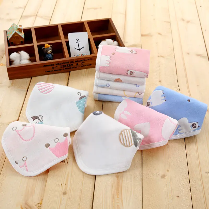 Cotton Baby Handkerchief with Crown Print - Image 21