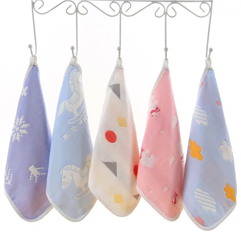 Cotton Baby Handkerchief with Crown Print - Image 23
