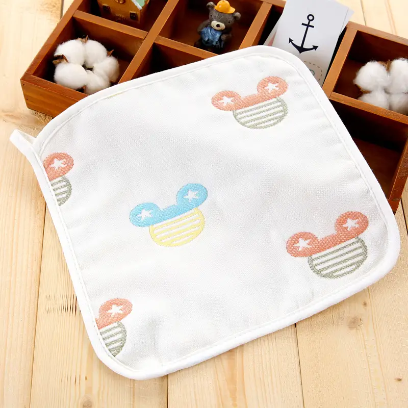 Cotton Baby Handkerchief with Crown Print - Image 10