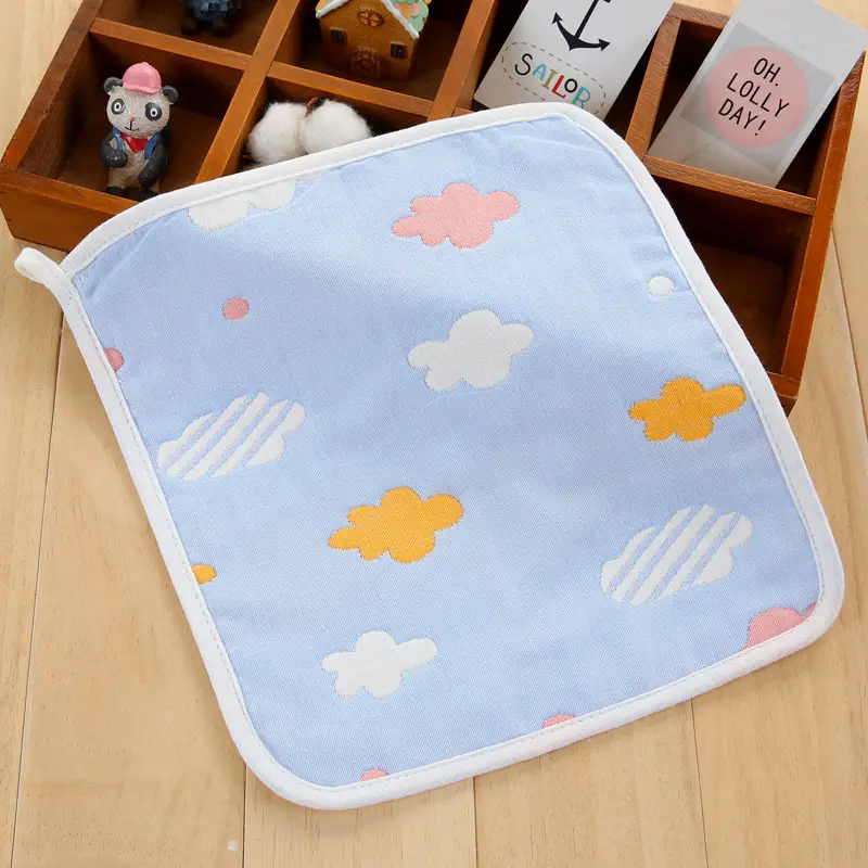 Cotton Baby Handkerchief with Crown Print - Image 18