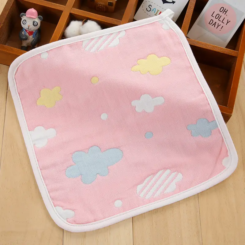 Cotton Baby Handkerchief with Crown Print - Image 19