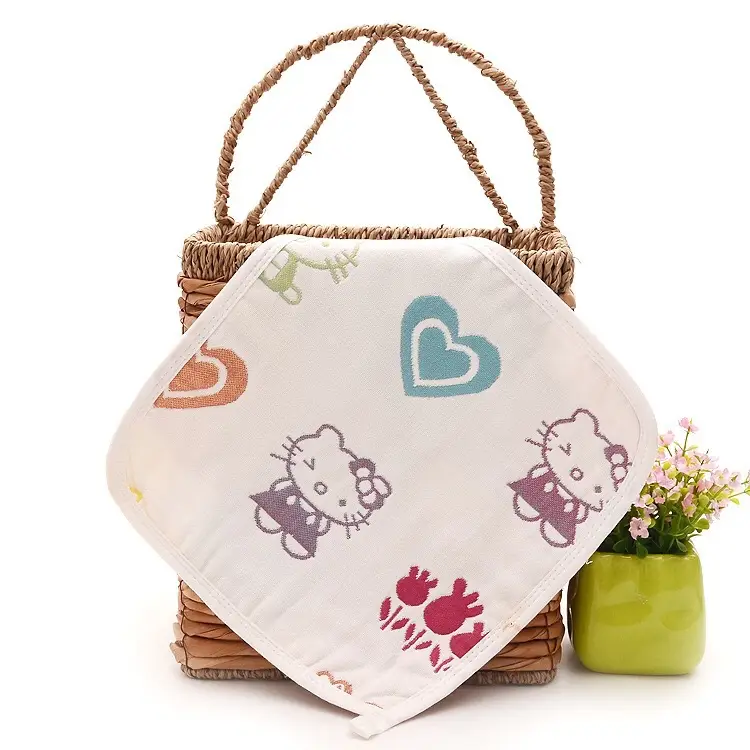 Cotton Baby Handkerchief with Crown Print - Image 7