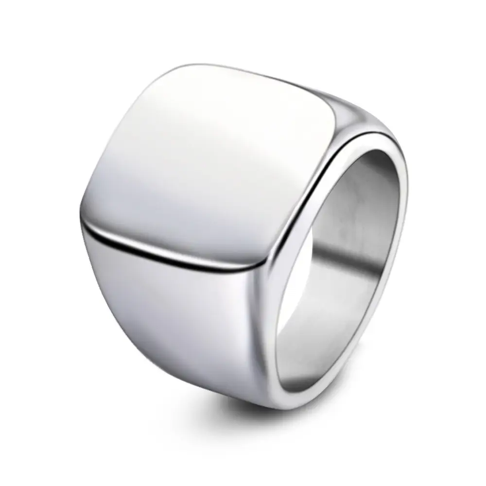 18mm Hot Gold Stainless Steel Ring 304 - Image 7