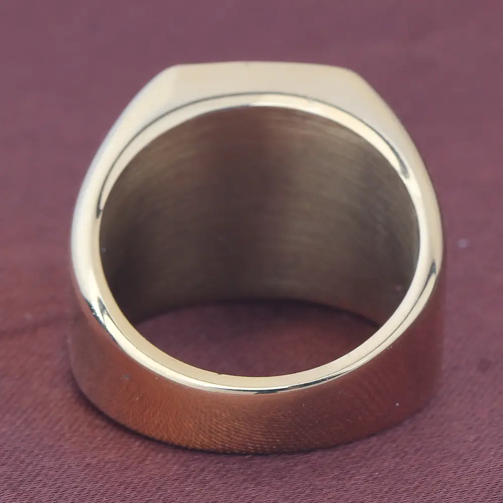 18mm Hot Gold Stainless Steel Ring 304 — feature 18