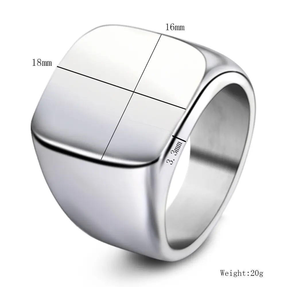 18mm Hot Gold Stainless Steel Ring 304 — feature 2