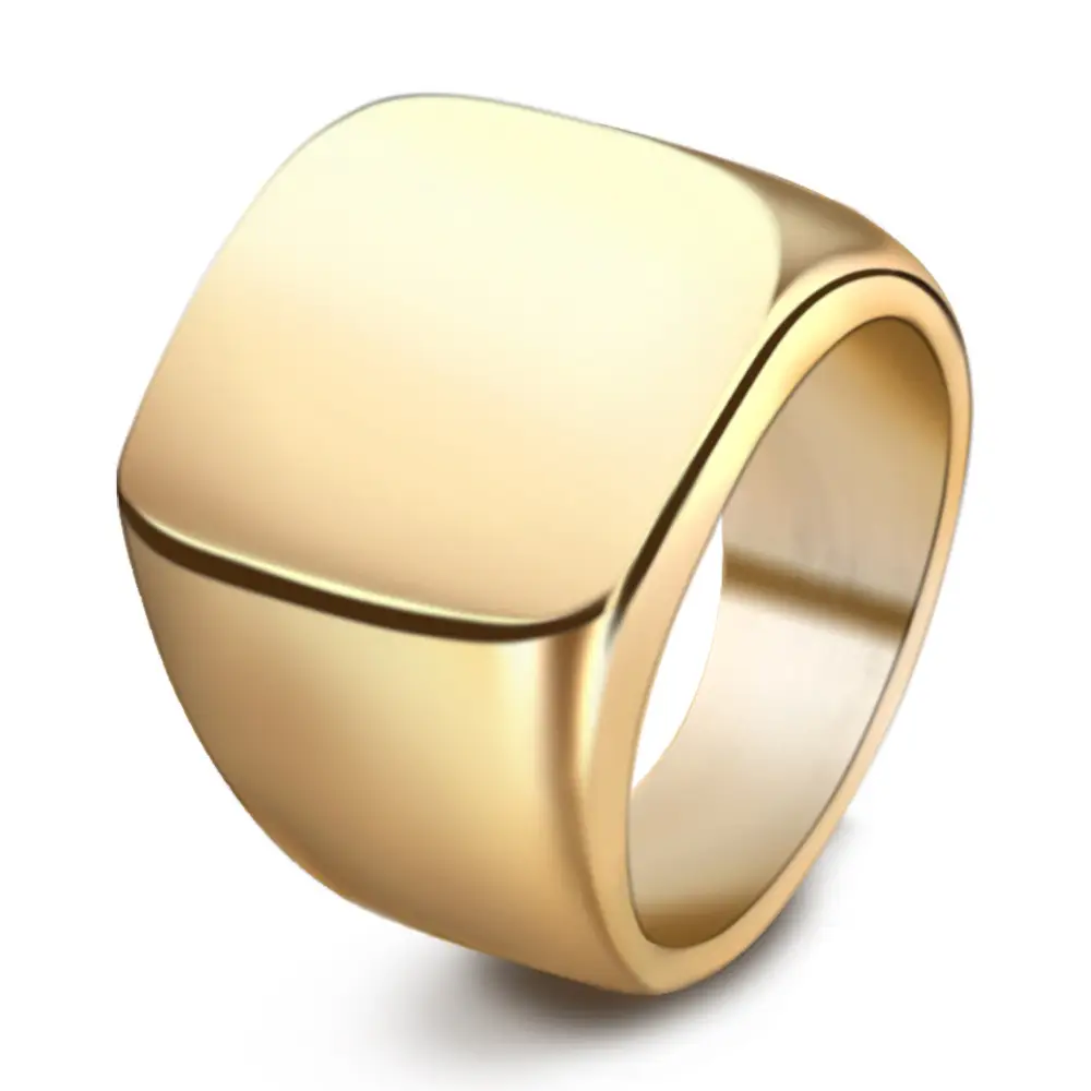 18mm Hot Gold Stainless Steel Ring 304 — feature 6