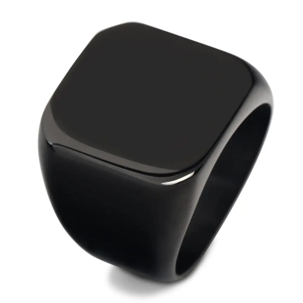 18mm Hot Gold Stainless Steel Ring 304 - Image 3