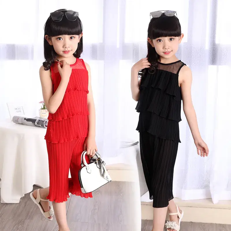 Pink Striped 5-Digit Korean Style Girls Suit Medium to XL - Image 4