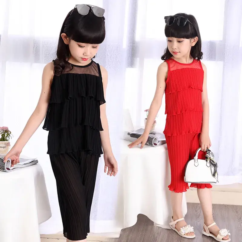 Pink Striped 5-Digit Korean Style Girls Suit Medium to XL - Image 5