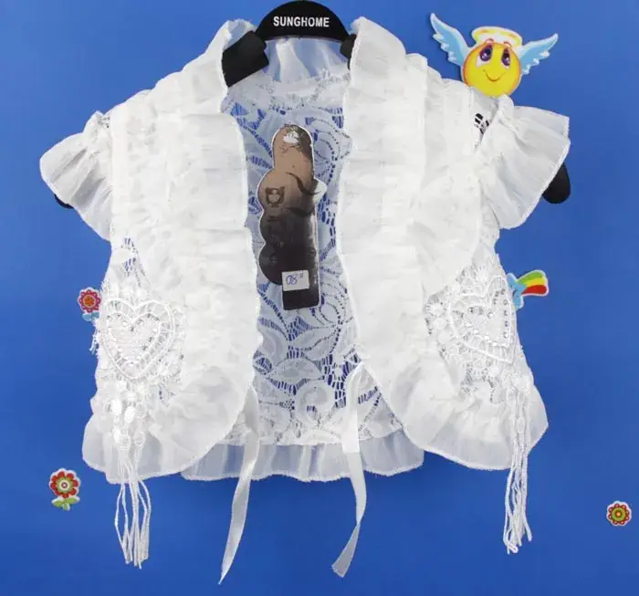 White Embroidered Lace T-Shirt for Girls 2020 Summer - Image 6
