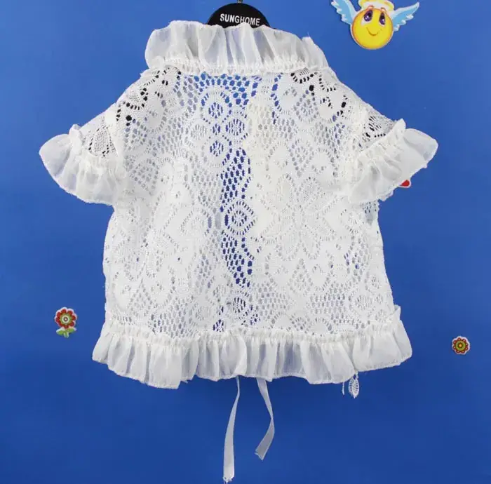 White Embroidered Lace T-Shirt for Girls 2020 Summer - Image 7