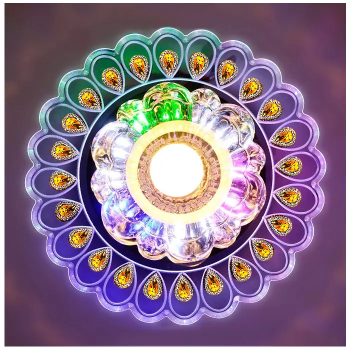 New Colorful LED Crystal Ceiling Lights Modern Corridor Decor - Image 6