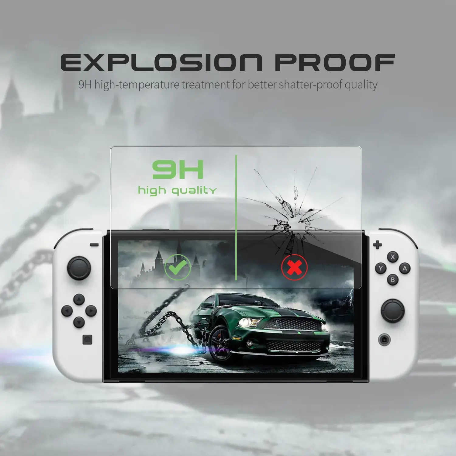 Nintendo Switch Tempered Film Protective Cover