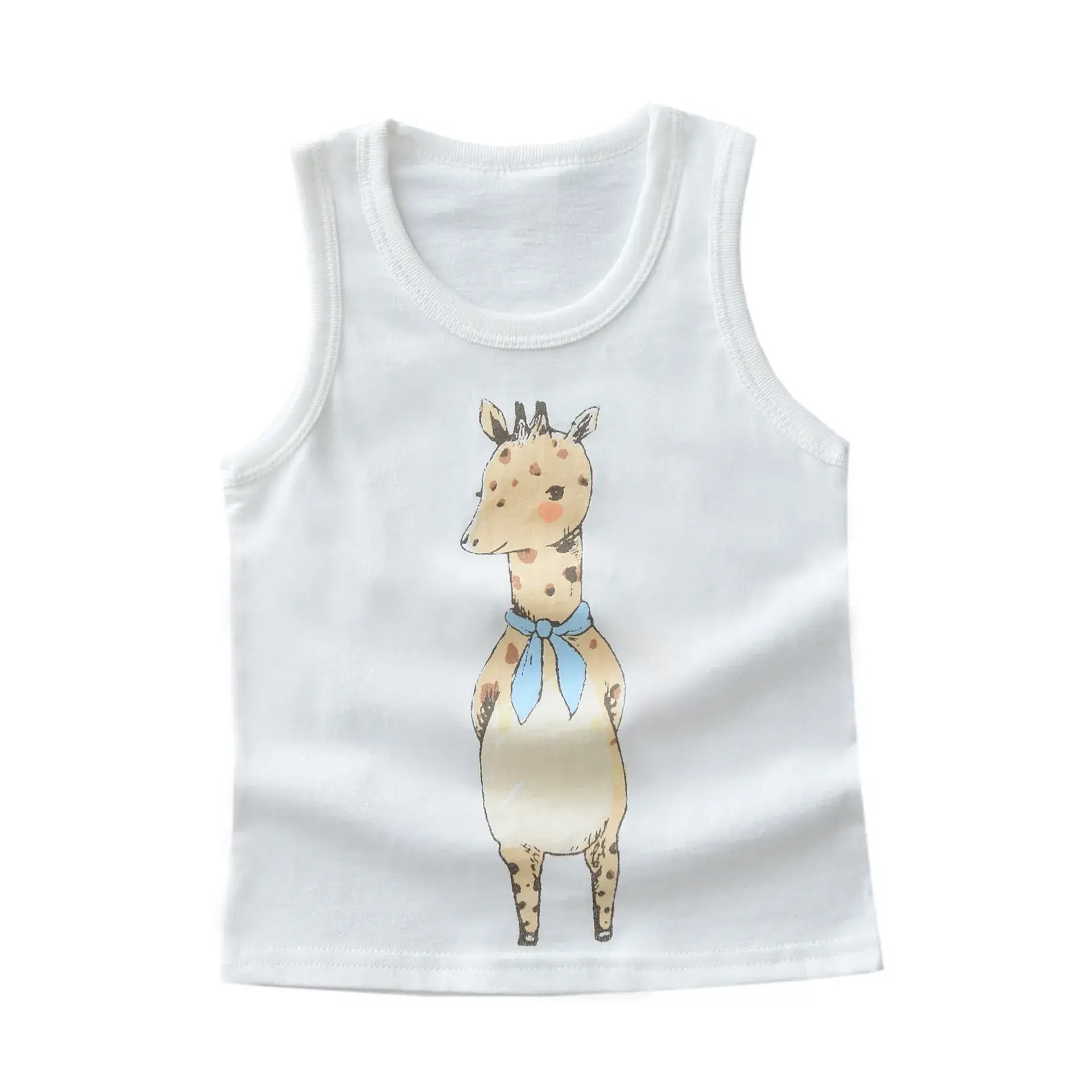 Cotton Knitted Cuckoo Hat Vest for Boys Girls White