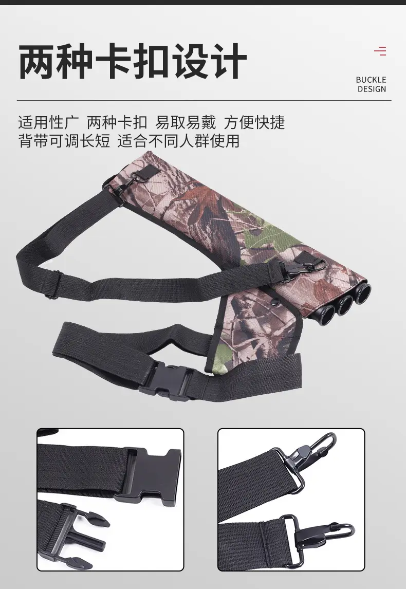 Double strap three-tube arrow pot quiver can back hanging arrow bag arrow barrel bow and arrow archery arrow bag bow and arrow manufacturer in stock — feature 5