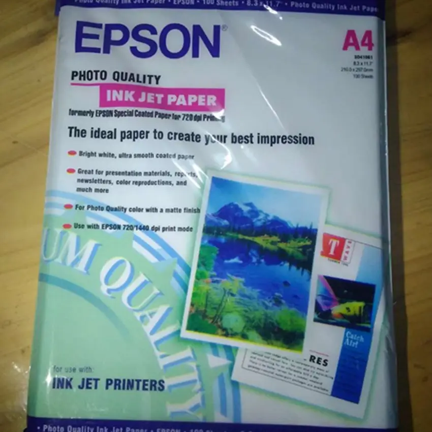 Suitable for Hospital Epson Printing 160g 135Ga4 Thin Single-Sided High-Gloss Photo Paper Inkjet Photo Paper