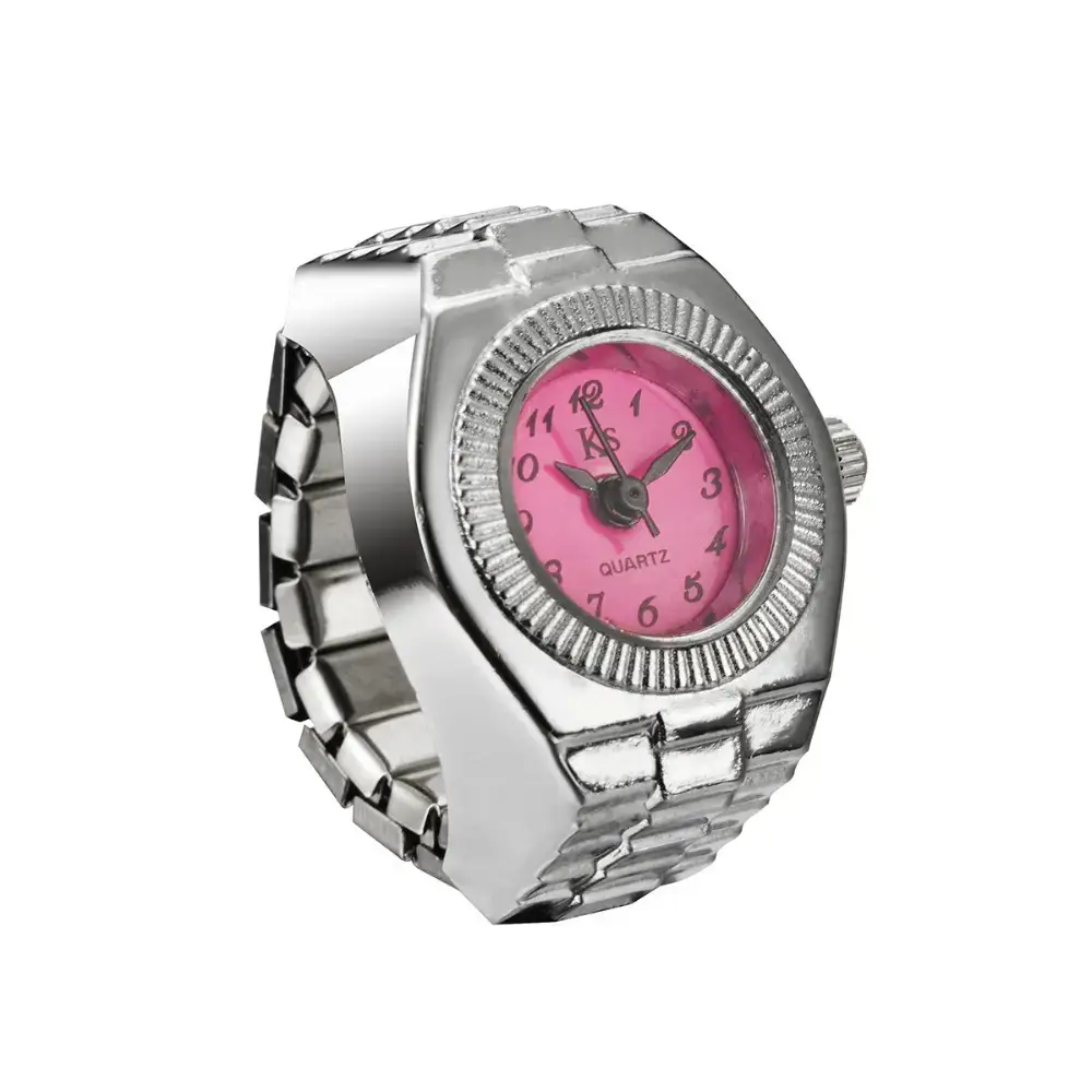 Fashion Men Women Retro Couple Ring Quartz Watch Ring Wholesale J-008 Diamond - Image 2