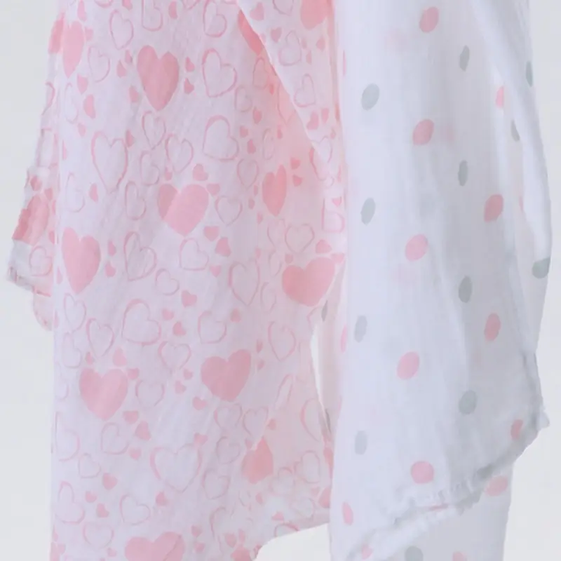 Baby Muslin Swaddle Blanket 2-Pack Skin-Friendly Cotton