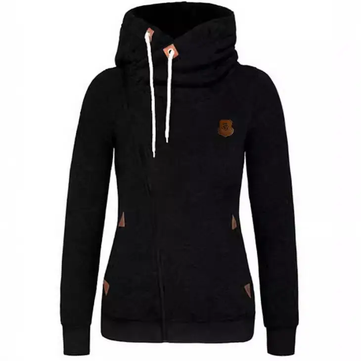 Grey Side Zipper Hooded Sweatshirt Jacket for Men - Image 2