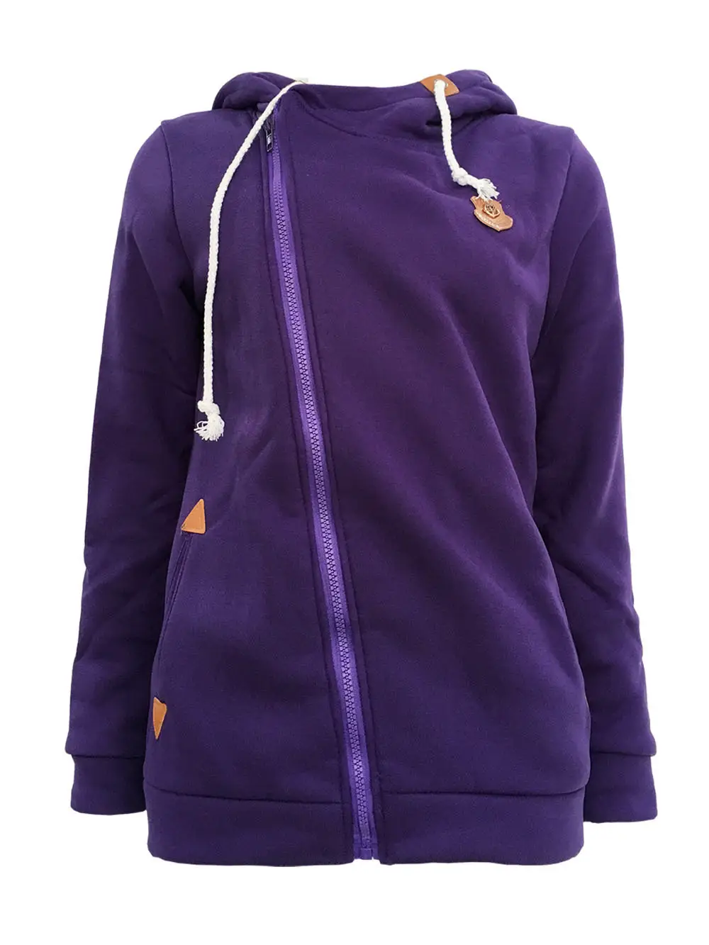 Grey Side Zipper Hooded Sweatshirt Jacket for Men — feature 13