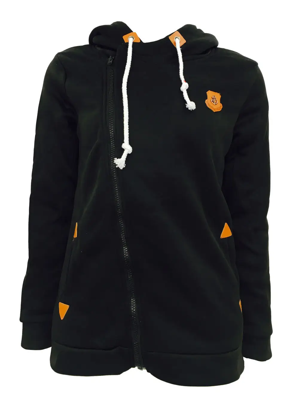 Grey Side Zipper Hooded Sweatshirt Jacket for Men — feature 16