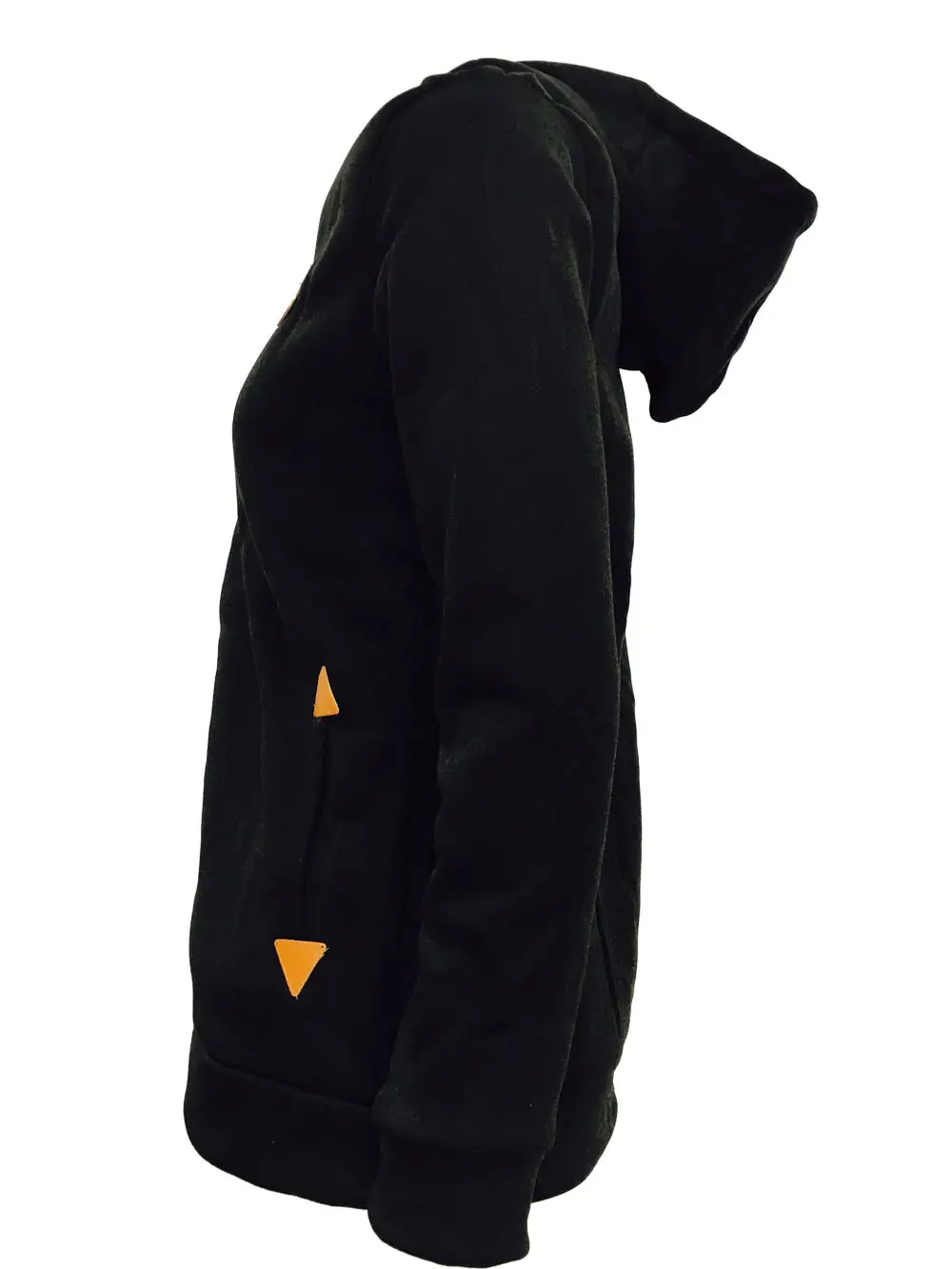 Grey Side Zipper Hooded Sweatshirt Jacket for Men — feature 17