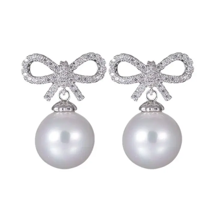 Water Drop Zircon Earrings S925 Sterling Silver - Image 8