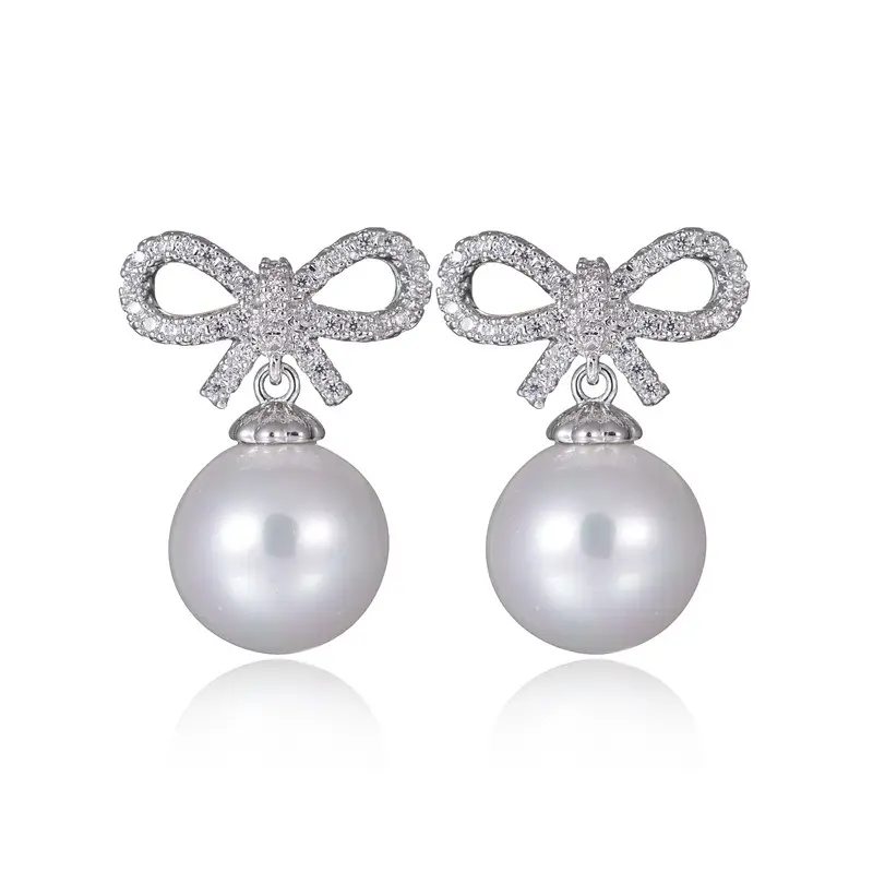 Water Drop Zircon Earrings S925 Sterling Silver — feature 4