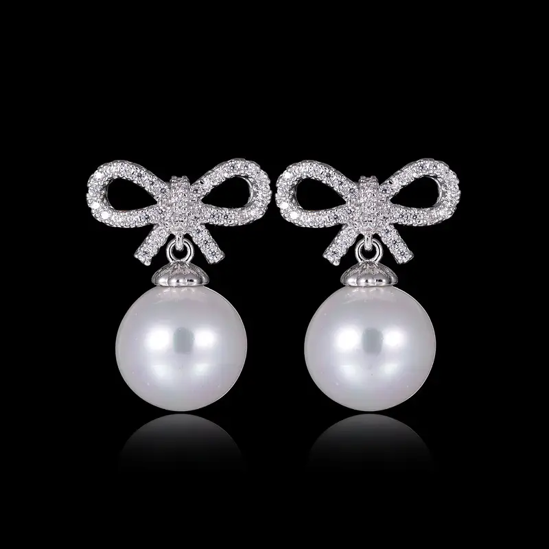 Water Drop Zircon Earrings S925 Sterling Silver — feature 5