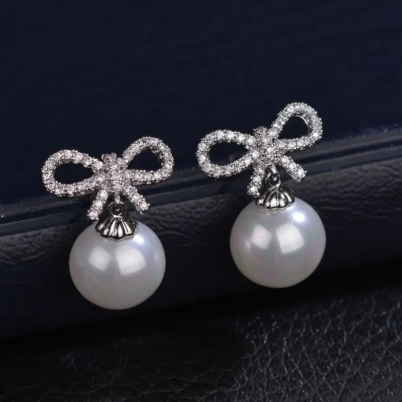 Water Drop Zircon Earrings S925 Sterling Silver — feature 6