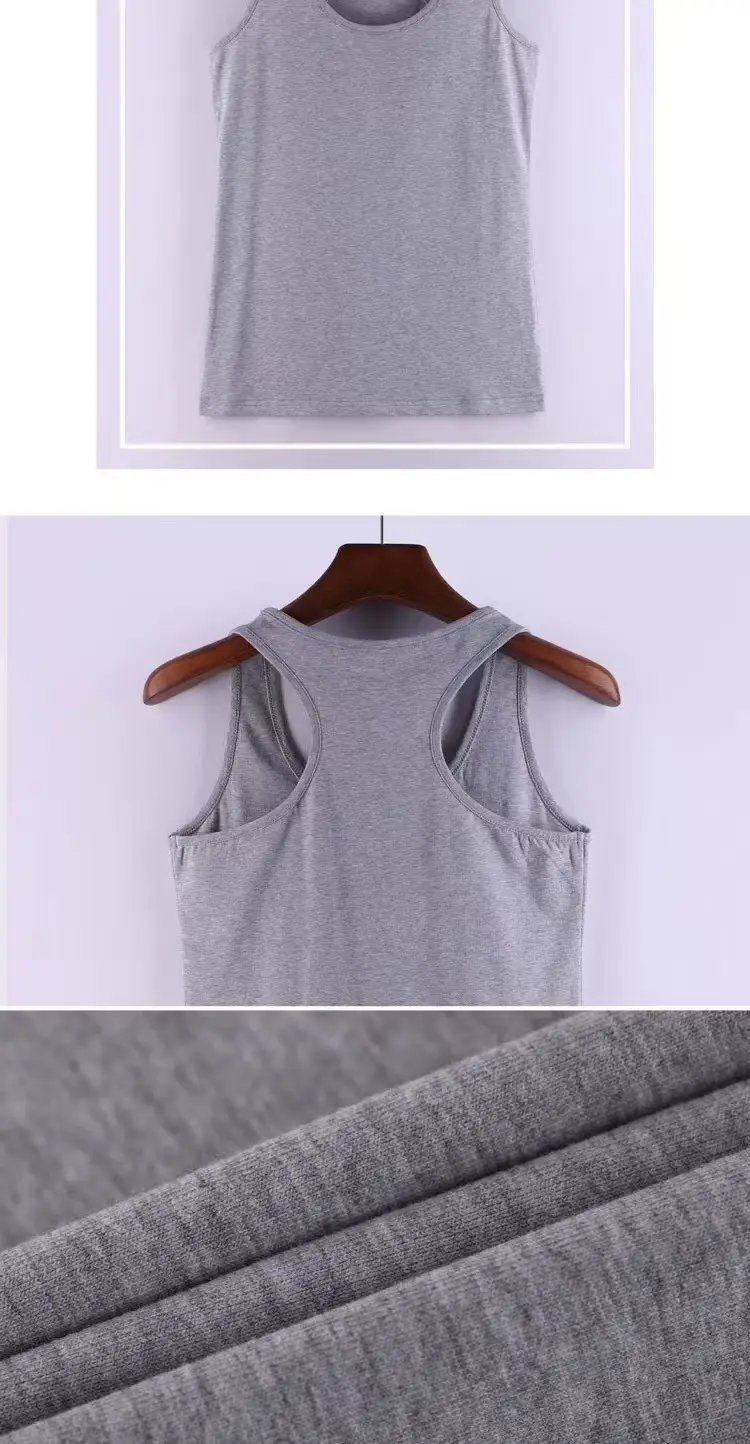 Women Slim Knitted I-Shaped Vest Large Size — feature 15