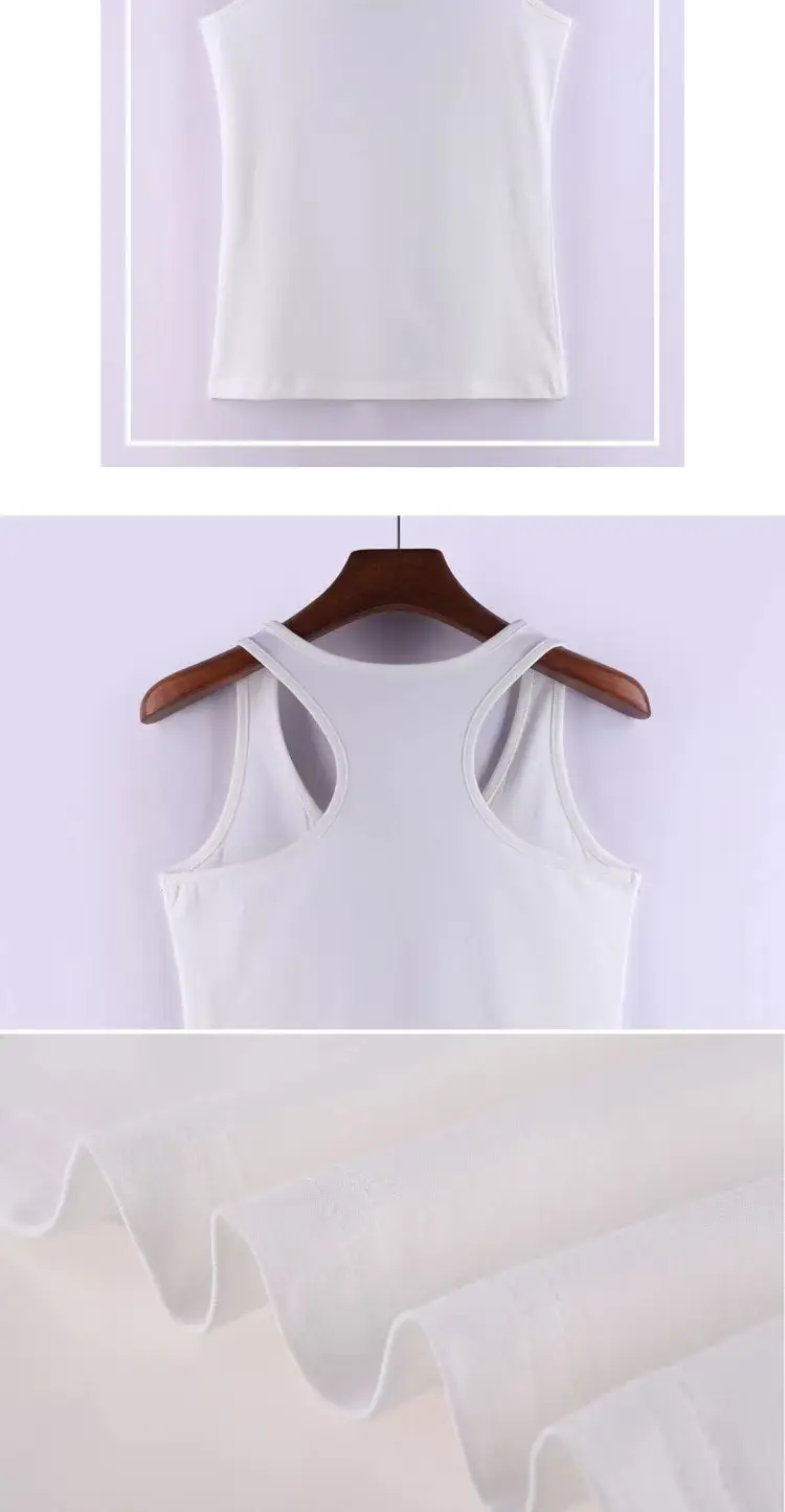 Women Slim Knitted I-Shaped Vest Large Size — feature 19