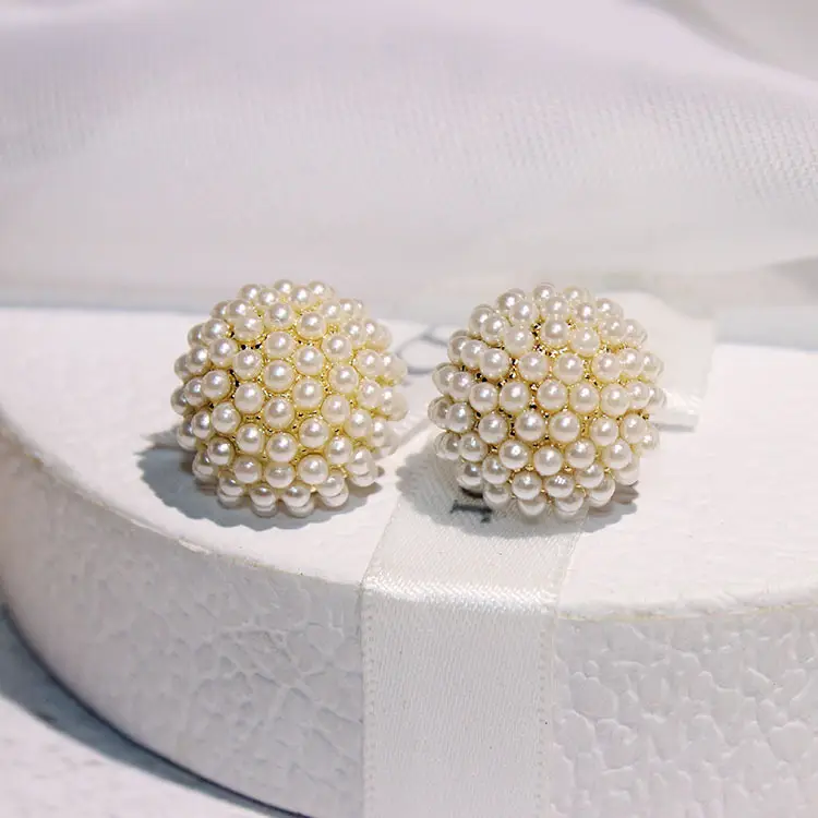 Pearl Ball Ball Earrings for Women Wholesale